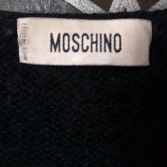 Moschino Black Midi Skirt with Silver Accents - Picture 2 of 7